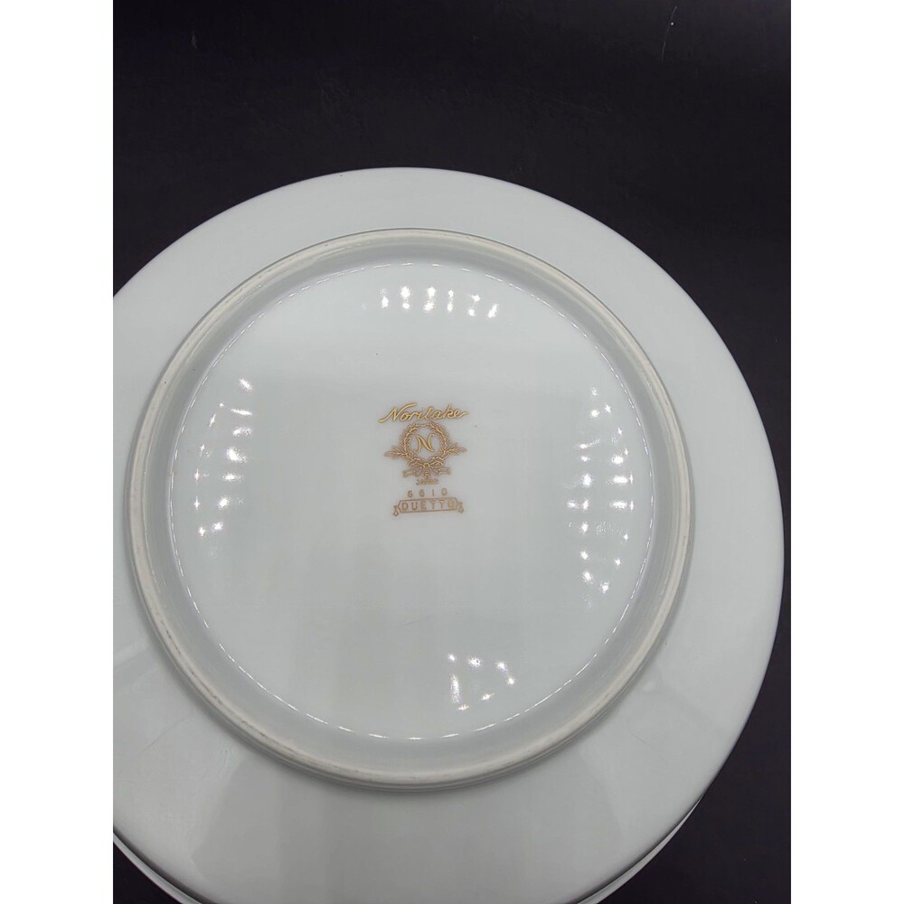 Noritake Duetto 6610 8.75" Round Serving Bowl Japan Excellent Condition Vtg - Picture 3 of 7